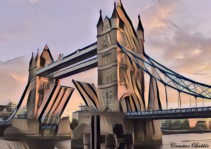 Tower Bridge By Creative Bubble Art